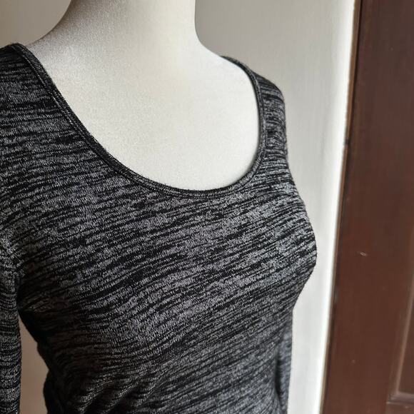 RAG & BONE | Ruched Twist Mini bodycon Dress in Black Heather | Size Small - Picture 6 of 6